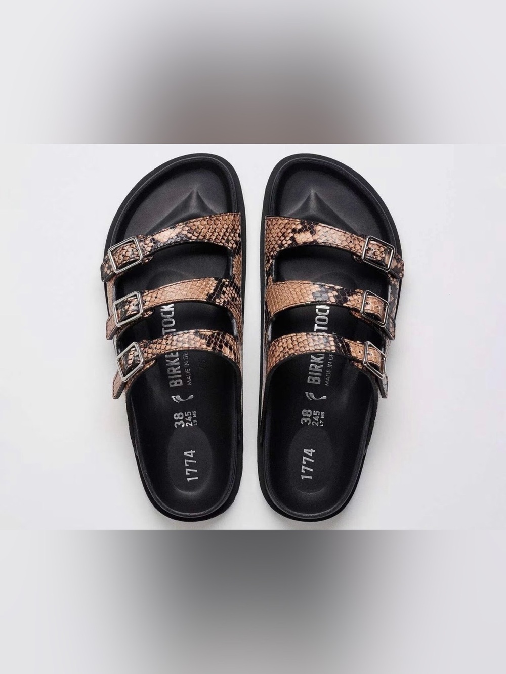 NWT Birkenstock 1774 Florida Lined 35